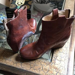 Frye leather ankle boots